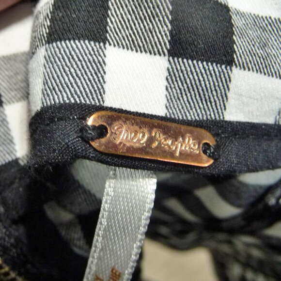 FREE PEOPLE Modern Femme Gingham Mini Skirt 10 - Picture 4 of 7